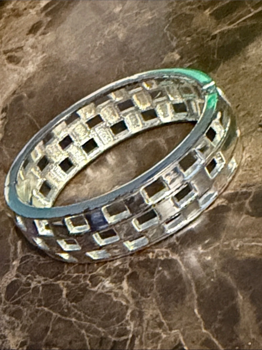 Clamper cuff hinged new chrome squares